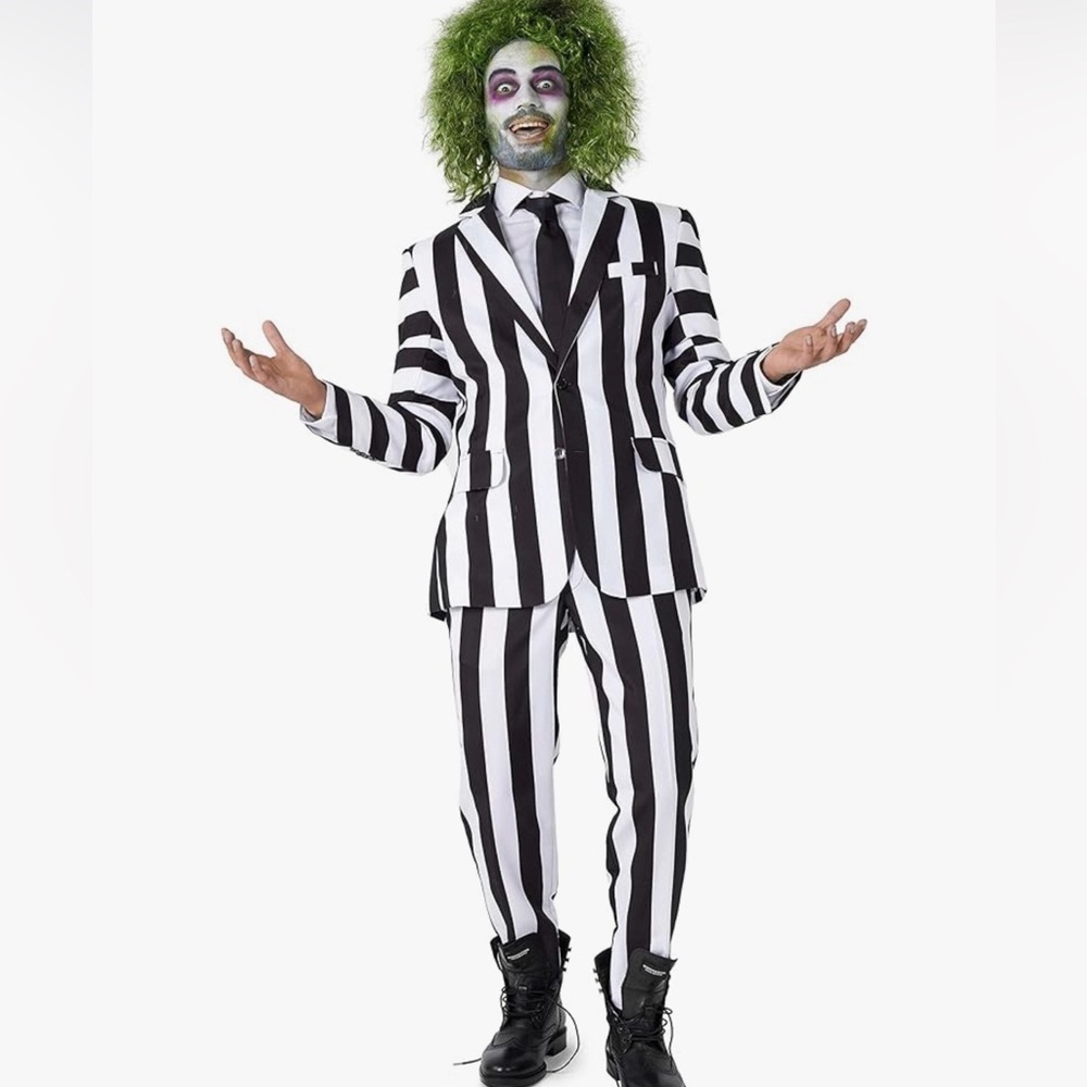 Beetlejuice Suitmeister pants and jacket with Rubies Wig